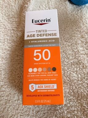 Eucerin Tinted Age Defense SPF 50 - Tinted Sunscreen Lotion